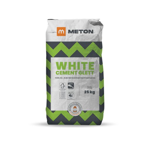 WHITE CEMENT GLETT fehér kül- és beltéri felületkiegyenlítő glettanyag       25 kg
